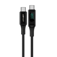 Acefast kábel USB typu C - USB typu C 2m, 100W (20V/5A) čierny Acefast kábel USB typu C - USB typu C 2m, 100W (20V/5A) čierny