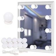 LED lampy na toaletný stolík zrkadlo, makeup, sada 10 ks LED lampy na toaletný stolík zrkadlo, makeup, sada 10 ks