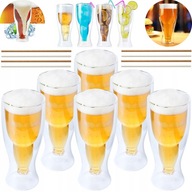 6 x TERMÁLNY SKLENENÝ PIVNÍK NA NÁPOJE 500ml 6 x TERMÁLNY SKLENENÝ PIVNÍK NA NÁPOJE 500ml