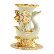 Keramická váza European Design Plated Right Swan Keramická váza European Design Plated Right Swan