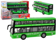 Zelený batériový dvojposchodový autobus - Interaktívna hračka pre deti Zelený batériový dvojposchodový autobus - Interaktívna hračka pre deti