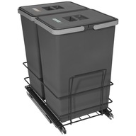 MODERNÝ triedič odpadkov 2X24L do skrine 40 Graf MODERNÝ triedič odpadkov 2X24L do skrine 40 Graf