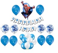 Súprava balónov Spiderman 1-9 narodeniny Meno Súprava balónov Spiderman 1-9 narodeniny Meno