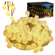 ZÁHRADNÉ LAMPY SVETELNÉ GARLANDY 50LED TEPLÉ BIELE -15m ZÁHRADNÉ LAMPY SVETELNÉ GARLANDY 50LED TEPLÉ BIELE -15m
