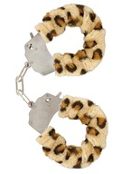 Oceľové putá ToyJoy s leopardou kožušinou Oceľové putá ToyJoy s leopardou kožušinou