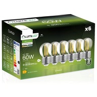 6x E27 LED žiarovka GUĽA 7W = 60W 4000K Neutrál DEKORATÍVNE FILAMENT LUMILED 6x E27 LED žiarovka GUĽA 7W = 60W 4000K Neutrál DEKORATÍVNE FILAMENT LUMILED