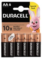 * 6 x Duracell Basic Duralock LR6 VYSOKÁ KAPACITA * 6 x Duracell Basic Duralock LR6 VYSOKÁ KAPACITA