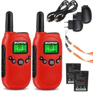 WALKIE TALKIE PRE DETI KRÁTKLOVLNÝ TRAILER ŁKI TOKI PMR USB TORCH VOX