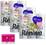 3x toaletný papier Renova Design Spring 9R + vreckovky 3x toaletný papier Renova Design Spring 9R + vreckovky