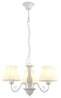 Biely kovový luster 3X40W E27 ZEFIR CANDELLUX Biely kovový luster 3X40W E27 ZEFIR CANDELLUX