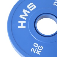 MODRÁ GUMA VÁHA Olympijský tanier 2 x 2,0 KG HMS CBRS20 MODRÁ GUMA VÁHA Olympijský tanier 2 x 2,0 KG HMS CBRS20