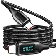 USB-C KÁBEL PRE HUAWEI SAMSUNG XIAOMI 100W LCD 5A USB-C KÁBEL PRE HUAWEI SAMSUNG XIAOMI 100W LCD 5A