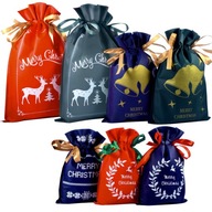 Mikulášske darčekové tašky Darčeky Vianočné darčekové tašky pod vianočný stromček x8