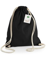taška na ruksak ruksak čierna HRUBÁ bavlna 340g