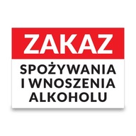 PVC doska BEZ SPOTREBY ALKOHOLU, rozmer A4