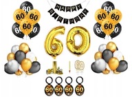 Dekorácia 60 súprava balónov k 60. narodeninám