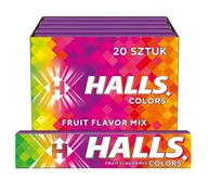 20 X 33,5g Halls CANDIES Ovocná príchuť MIX FARBY