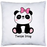 VANKÚŠ S NÁPISOM MENA, DARČEK PANDA VANKÚŠ S NÁPISOM MENA, DARČEK PANDA