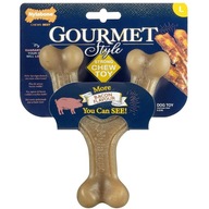 Nylabone Gourmet Wishbone Bacon žuvačka pre psov s intenzívnou príchuťou slaniny L Nylabone Gourmet Wishbone Bacon žuvačka pre psov s intenzívnou príchuťou slaniny L