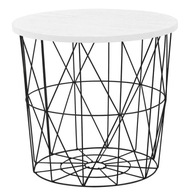 MARIFFA Black White Loft Wire Bast Table HIT MARIFFA Black White Loft Wire Bast Table HIT