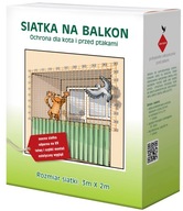 BALKÓNOVÁ SIEŤ PROTI VTÁKOM A HOLUBOM SET 2X3m OKO 50mm BEZ VŔTANÍ BALKÓNOVÁ SIEŤ PROTI VTÁKOM A HOLUBOM SET 2X3m OKO 50mm BEZ VŔTANÍ