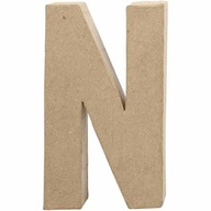 Paper-mache písmeno N H: 20,5 cm