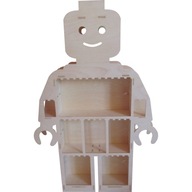Polica na kocky, figúrky a minifigúrky Polica na kocky, figúrky a minifigúrky