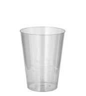 Jednorazové poháre, priehľadné sklo, podobný plast, 200 ml, 50 kusov Jednorazové poháre, priehľadné sklo, podobný plast, 200 ml, 50 kusov