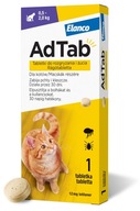 ADTAB TABLETA MAČKA BLCHA KLIEŠTE 30 dní 0,5-2kg ADTAB TABLETA MAČKA BLCHA KLIEŠTE 30 dní 0,5-2kg