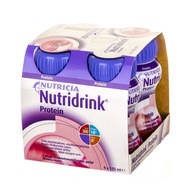 4+1 ZDARMA Nutridrink Proteínová príchuť jahoda, 125 ml