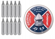 Crosman špicaté pelety 5,5 mm 500 ks + CO2 10 ks Crosman špicaté pelety 5,5 mm 500 ks + CO2 10 ks