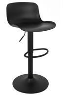 STOR čierna nastaviteľná barová stolička