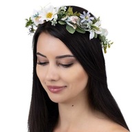 BOHO kvetinový venček na hlavu, svadobná sprcha BOHO kvetinový venček na hlavu, svadobná sprcha