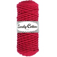 3mm makramé pletená šnúrka Lovely Cottons Fuchsia 3mm makramé pletená šnúrka Lovely Cottons Fuchsia