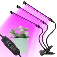 3 x lampa na rast rastlín 60 LED časovač + diaľkové ovládanie