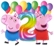 Sada balónikov Peppa Pig George k 2. narodeninám Sada balónikov Peppa Pig George k 2. narodeninám