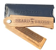 Beard Bross Comb Skladací drevený s gravírovaním Beard Bross Comb Skladací drevený s gravírovaním