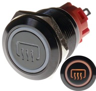 TLAČIDLO PROTI VANDALU 19mm VYHRIEVANIE OKNA 12V 3A P TLAČIDLO PROTI VANDALU 19mm VYHRIEVANIE OKNA 12V 3A P