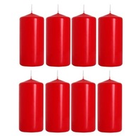 SVIEČKY ČERVENÉ VALENTÍNSKE 10cm 20H 8 kusov SVIEČKY ČERVENÉ VALENTÍNSKE 10cm 20H 8 kusov