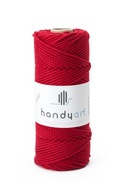 Bavlnená makramé šnúrka 3PLY červené víno 3mm 100m Bavlnená makramé šnúrka 3PLY červené víno 3mm 100m