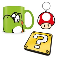 Prívesok na kľúče s darčekovou podložkou na hrnček Yoshi - Super Mario Bros Prívesok na kľúče s darčekovou podložkou na hrnček Yoshi - Super Mario Bros