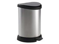 CURVER Strieborný metalizovaný kôš 15l CURVER Strieborný metalizovaný kôš 15l