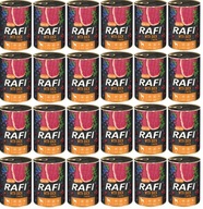 RAFI Mokré krmivo pre psov KAČICA 24 x 400g RAFI Mokré krmivo pre psov KAČICA 24 x 400g