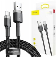 BASEUS USB TYP C KÁBEL ŠEDÝ rýchle nabíjanie Quick Charge 3.0 3A 1M BASEUS USB TYP C KÁBEL ŠEDÝ rýchle nabíjanie Quick Charge 3.0 3A 1M