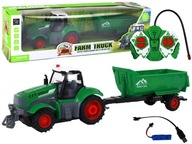 Diaľkovo ovládaný traktor R/C Traktor s prívesom 1:24 Svieti na zeleno Diaľkovo ovládaný traktor R/C Traktor s prívesom 1:24 Svieti na zeleno