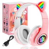 SLÚCHADLÁ PRE DETI BLUETOOTH LED RGB MAČACIE UŠI SLÚCHADLÁ PRE DETI BLUETOOTH LED RGB MAČACIE UŠI