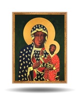 Zarámovaný obraz Panna Mária Čenstochovská 40x30 cm