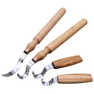Sada 4 nožov na vyrezávanie lyžice, kuks, misky BeaverCraft S11 carving