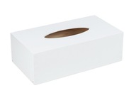 WIPES, drevená krabička, biele vreckovky