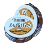 MÄKKÝ PÁJKOVACÍ CÍN NA SPÁJKOVANIE 2,5 mm 100G CIEVKA UN MÄKKÝ PÁJKOVACÍ CÍN NA SPÁJKOVANIE 2,5 mm 100G CIEVKA UN